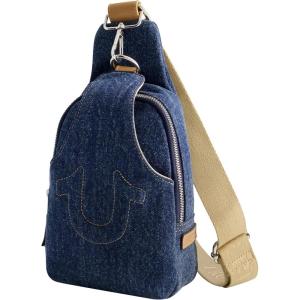 True Religion Women’s Sling Bag, Small Travel Backpack with Adjustable Shoulder Crossbody Strap(Dark Denim)