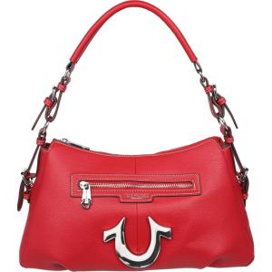 True Religion womens True Religion Satchel Bag, Women’s Crossbody Purse With Adjustable Strap, Everyday Structured Handbag(Red)