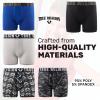 True Religion Boys Underwear 5 Pack Boxer Briefs for Boys 6-18 Durable Stretch Breathable Moisture Wicking(Blue Pack)