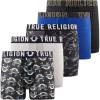 True Religion Boys Underwear 5 Pack Boxer Briefs for Boys 6-18 Durable Stretch Breathable Moisture Wicking(Blue Pack)