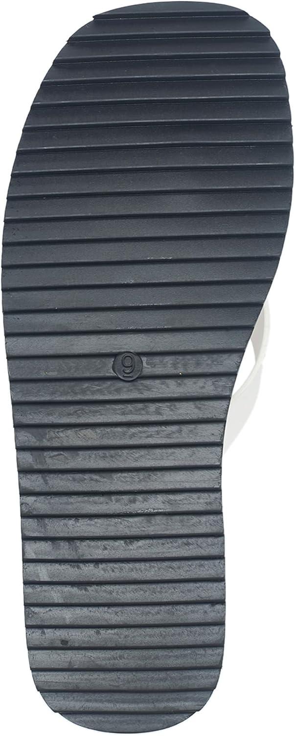 imageTrue Religion Womens Flip Flop Sandals Lightweight Rubber Sole with Iconic Logo DetailWhite