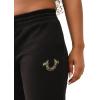 True Religion Circular Terry Jogger Pants for Women’s(Jet Black)