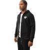 True Religion Men’s Puff Print Core Zip Up Hoodie for Men – Y2K Graphic Hoodie, Mens Hoodies with Oversized Graphic(Black)