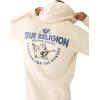 True Religion Men’s Puff Print Core Zip Up Hoodie for Men – Y2K Graphic Hoodie, Mens Hoodies with Oversized Graphic(Fog)
