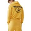 True Religion Men’s Puff Print Core Zip Up Hoodie for Men – Y2K Graphic Hoodie, Mens Hoodies with Oversized Graphic(Gold Coast)