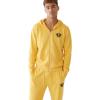 True Religion Men’s Puff Print Core Zip Up Hoodie for Men – Y2K Graphic Hoodie, Mens Hoodies with Oversized Graphic(Gold Coast)