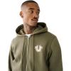 True Religion Men’s Puff Print Core Zip Up Hoodie for Men – Y2K Graphic Hoodie, Mens Hoodies with Oversized Graphic(Kalamata)