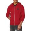 True Religion Men’s Puff Print Core Zip Up Hoodie for Men – Y2K Graphic Hoodie, Mens Hoodies with Oversized Graphic(True Red)