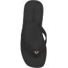 True Religion Women’s Flip Flop Sandals – Lightweight Rubber Sole with Iconic Logo Detail(Black)