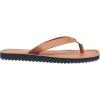 True Religion Women’s Flip Flop Sandals – Lightweight Rubber Sole with Iconic Logo Detail(Cognac)