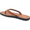 True Religion Women’s Flip Flop Sandals – Lightweight Rubber Sole with Iconic Logo Detail(Cognac)