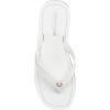 True Religion Women’s Flip Flop Sandals – Lightweight Rubber Sole with Iconic Logo Detail(White)