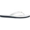 True Religion Women’s Flip Flop Sandals – Lightweight Rubber Sole with Iconic Logo Detail(White)
