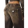 True Religion Women’s Jessie Super Baggy Jeans – Flap Pockets & Super T Stitching(Cocoa Crumble)