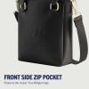 True Religion Women’s Tote Bag, Travel Shoulder Handbag with Adjustable Crossbody Strap(Black)