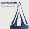 True Religion womens True Religion Women’s Satchel Bag, Crossbody Purse Handbag With Horseshoe Logo Stitching(Blue)