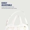 True Religion womens True Religion Women’s Satchel Bag, Crossbody Purse Handbag With Horseshoe Logo Stitching(White)
