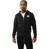 True Religion Men’s Puff Print Core Zip Up Hoodie for Men – Y2K Graphic Hoodie, Mens Hoodies with Oversized Graphic(Black)
