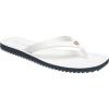 True Religion Women’s Flip Flop Sandals – Lightweight Rubber Sole with Iconic Logo Detail(White)