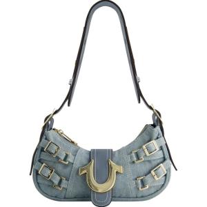 True Religion Shoulder Bag, Women’s Multi-Strap Denim Handbag with Adjustable Shoulder Strap, One Size
