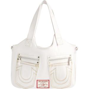 True Religion womens True Religion Women’s Satchel Bag, Crossbody Purse Handbag With Horseshoe Logo Stitching(White)