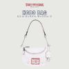 True Religion Hobo Bag, Women’s Shoulder Handbag with Grommet Chain Strap, White