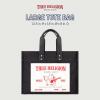 True Religion Large Tote Bag, Canvas Travel Carryall Shoulder Handbag(Black)