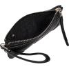 True Religion Women’s Bombe Horseshoe Wristlet Wallet with Zip Closure, Black