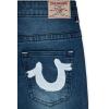 True Religion Boys Denim Set 2 Piece Boys Jeans and Long Sleeve Tee Shirt Set(Black-white)