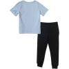 True Religion Boys Fashion for the Sense Short Sleeve Tee and Jogger Set 523595(Blue/Black)