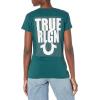 True Religion Womens Gradient Tr Slim V Neck Tee(Reflecting Pond)