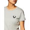 True Religion Women’s Triple Threat Short Sleeve Crew Neck Tee(Griffin)