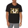 True Religion Men’s Felt Appliqued Tee(Jet Black)
