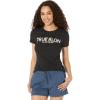 True Religion Women’s Script Tr Slim Crew Tee(Jet Black)