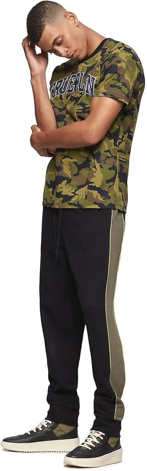 imageTrue Religion Mens Fashion Slim Leg Fit Jogger Sweat PantBlackMilitant Green