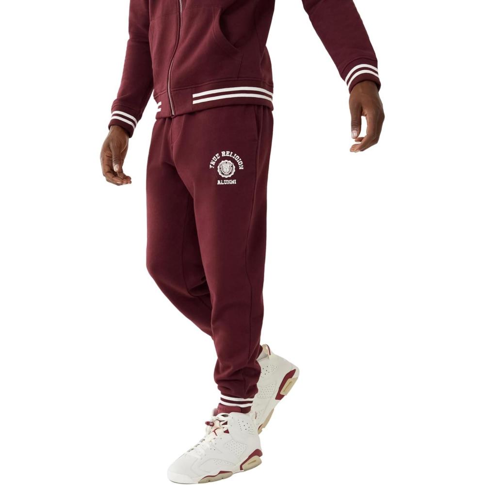 imageTrue Religion Mens Tr Alumni JoggerDark Burgundy