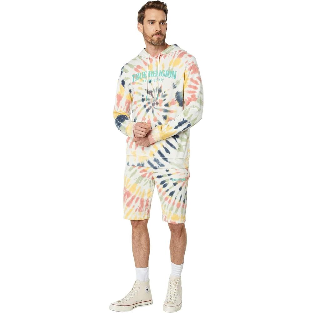 imageTrue Religion Mens Tr Arch Tie Dye PulloverMulti Tie Dye