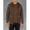 True Religion Men’s Big T Zip Up Hoodie Graphic Sweatshirt – Full Zip Hoodies for Men(Bracken)