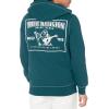 True Religion Men’s Big T Zip Up Hoodie Graphic Sweatshirt – Full Zip Hoodies for Men(Reflecting Pond)