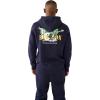 True Religion Men’s Big T Zip Up Hoodie Graphic Sweatshirt – Full Zip Hoodies for Men(Victoria Blue)