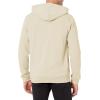True Religion Men’s Large Branded Long Sleeve Zip Up Hoodie(Bone White)