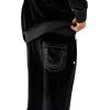 True Religion Mens Velour Big T Jogger(Jet Black)