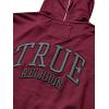 True Religion mens Ls Fashion Zip Up Hoodie(Deep Garnet)