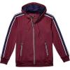 True Religion mens Ls Fashion Zip Up Hoodie(Deep Garnet)
