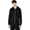 True Religion Men’s Big T Zip Up Hoodie Graphic Sweatshirt – Full Zip Hoodies for Men(Jet Black/Fiery Red)
