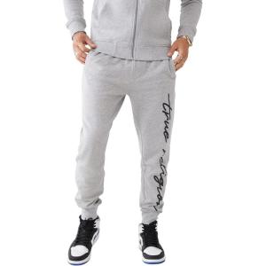 True Religion Men’s Script Art Welt Pocket Jogger(Heather Grey)