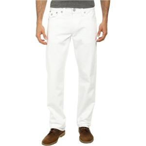 True Religion Men’s Wide Leg Big T Stitch Sweatpants(Optic White)