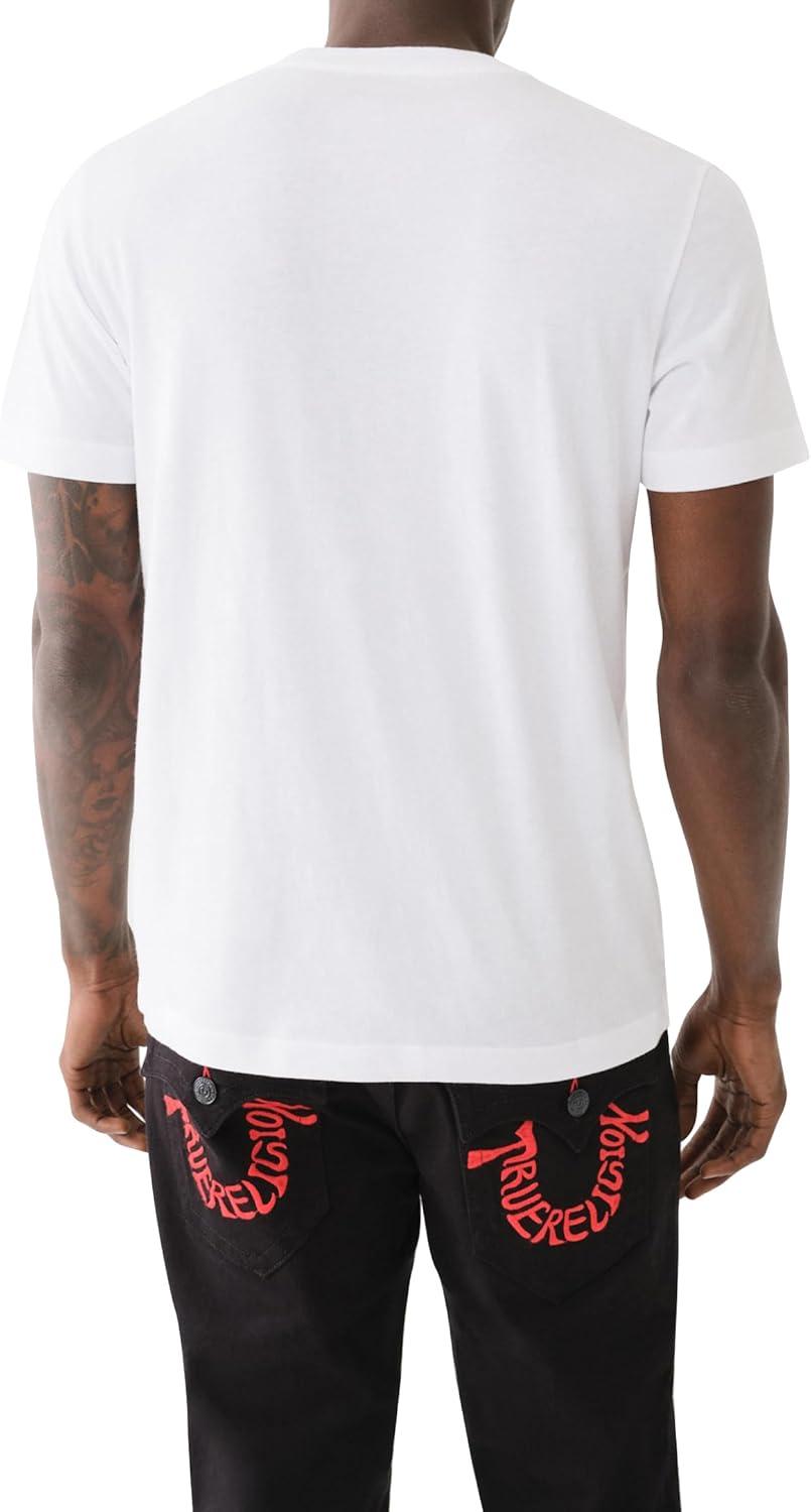 imageTrue Religion Mens Ss Warped Tr TeeOptic White