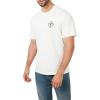 True Religion Mens Ss Give a Damn Flock Tee(Optic White)