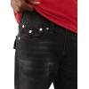 True Religion Ricky SN Flap Super T HS Jeans for Men – 34” – Men’s Denim Pants with Signature Stitching & Flap Pockets(Dagger Black Fade Wash)